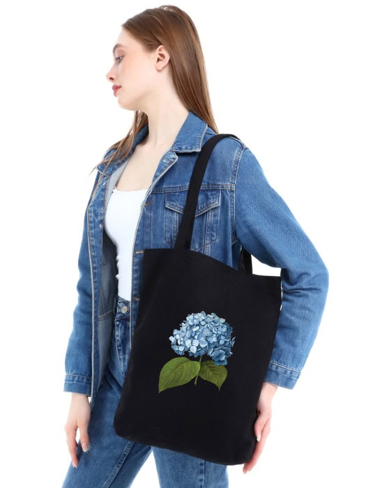 Zoozie Bags Bolso Tote Negro 35 x 40 x 8 cm en Algodón 100%